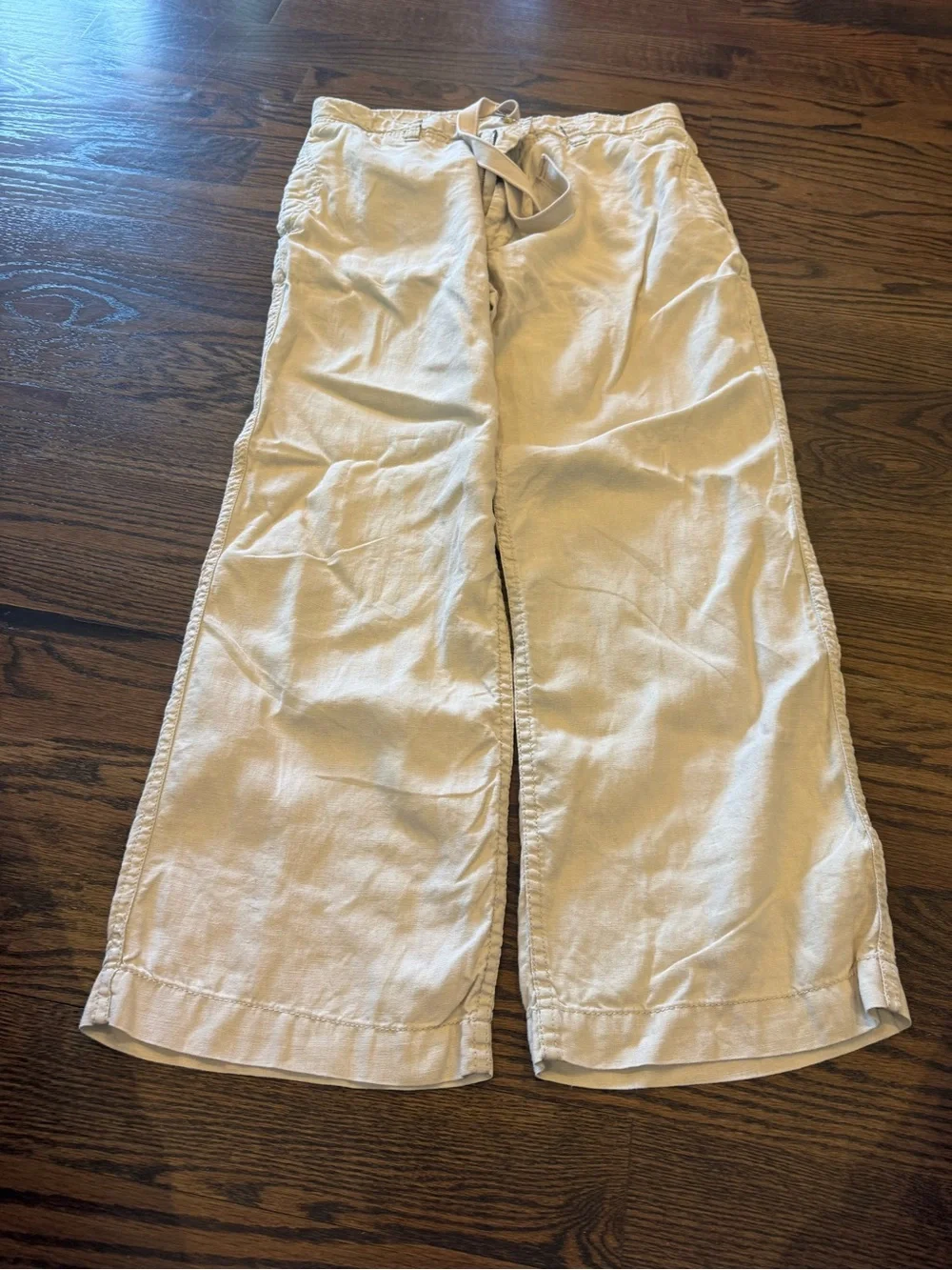 Old Navy Cream Linen Pants
